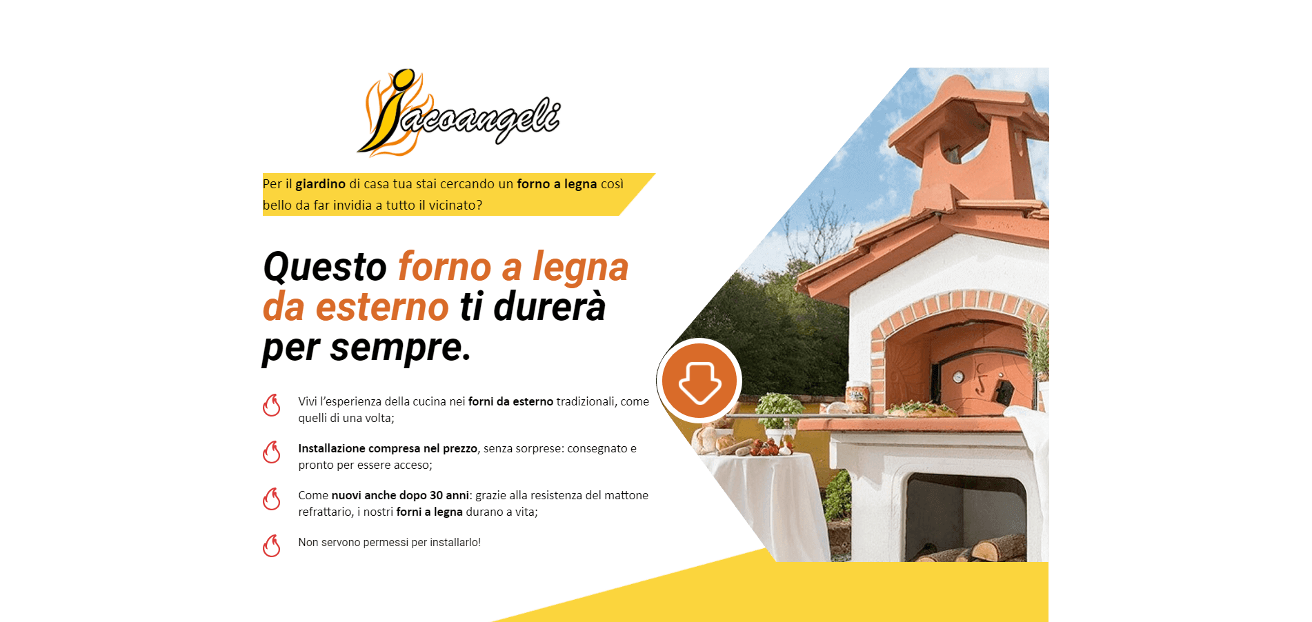 Iacoangeli Forni a Legna da Esterno